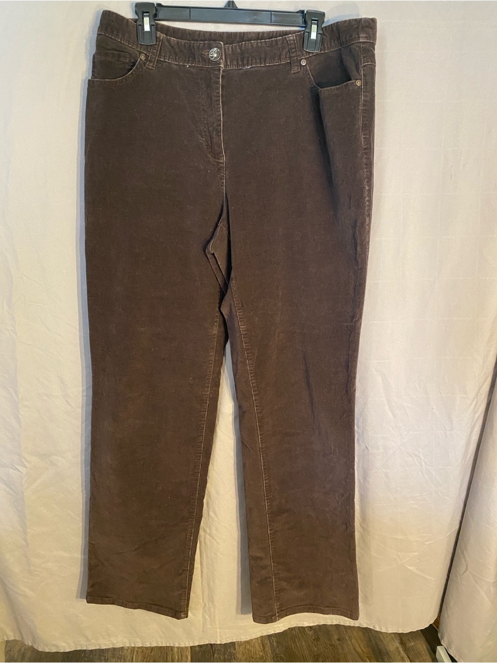 Style & Co. Straight-Leg Corduroy Jeans in Brown
